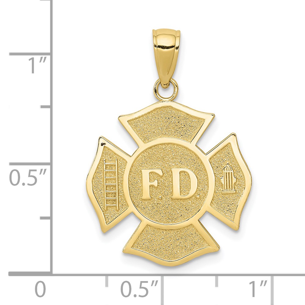 10k Fire Dept. Maltese Cross Pendant (10K4927)
