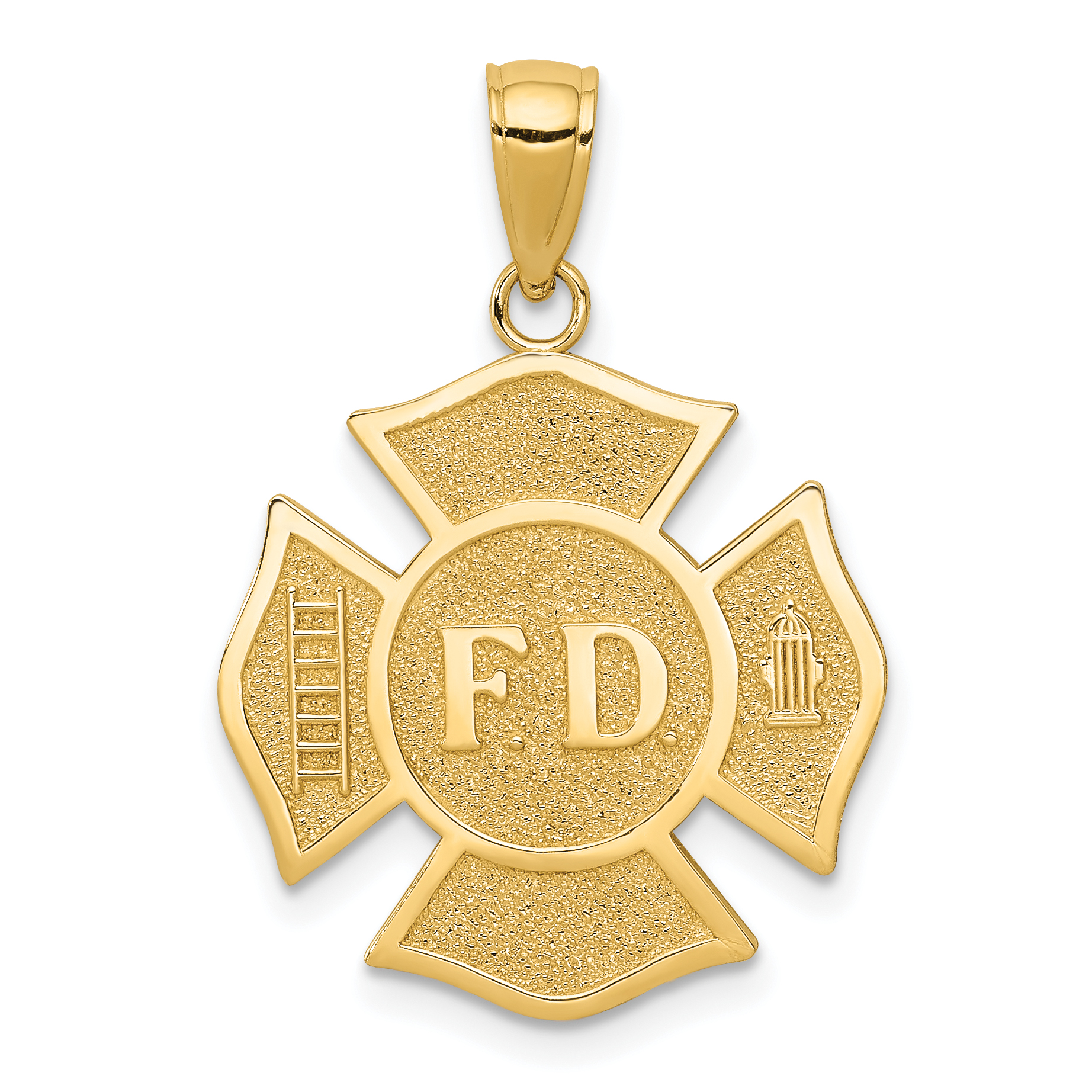 10k Fire Dept. Maltese Cross Pendant (10K4927)