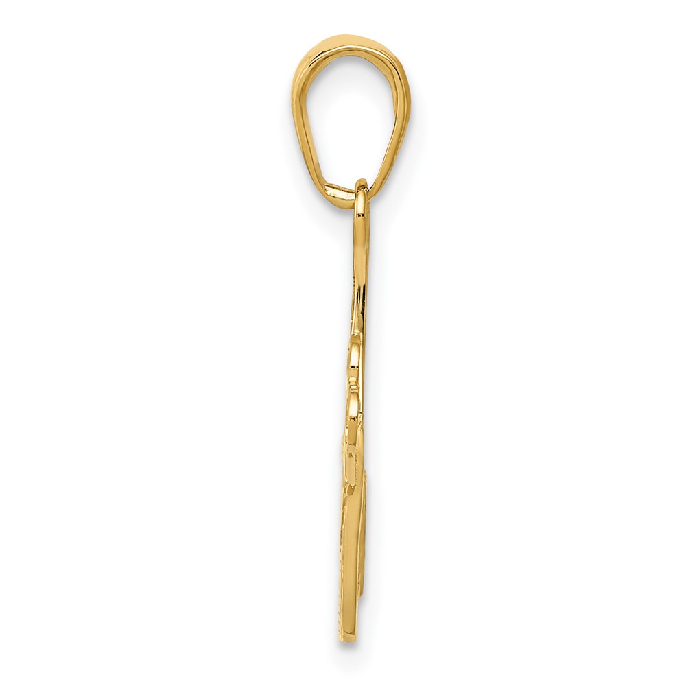 10K Comb and Scissors Charm (10K4940)