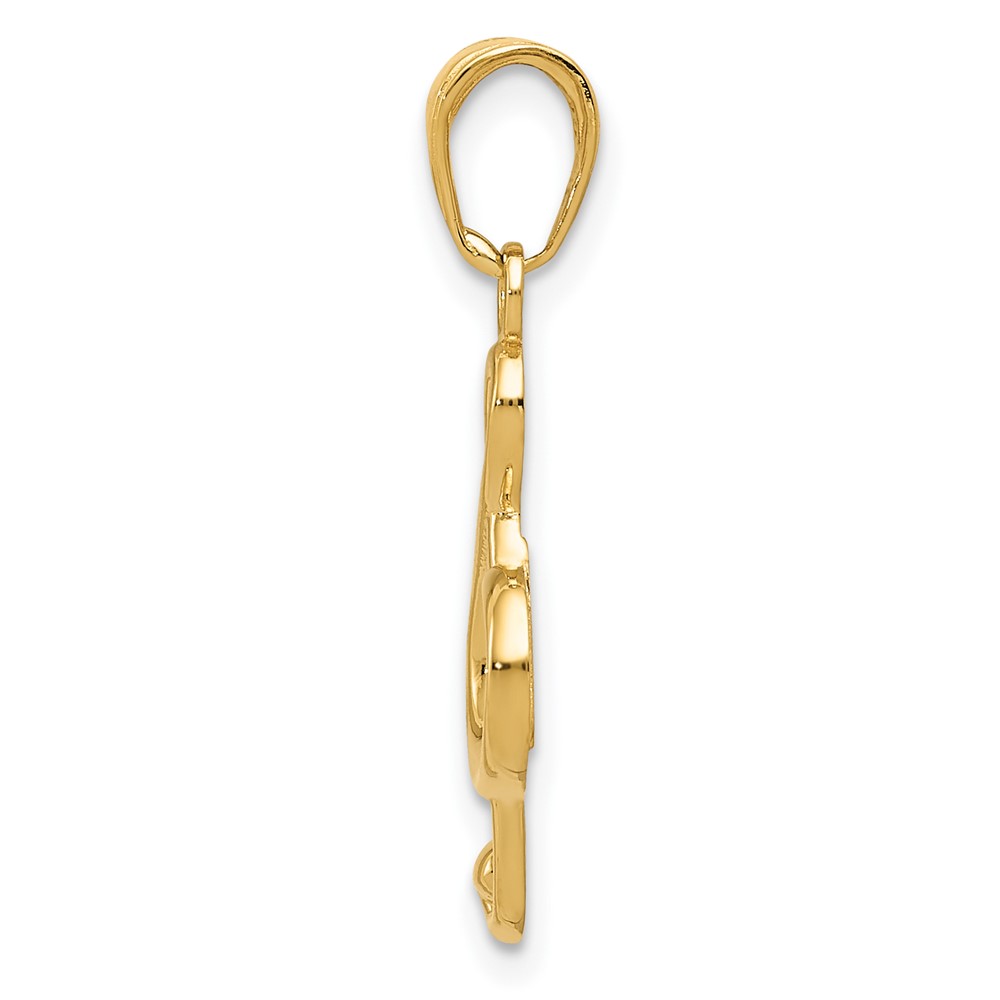 10k Treble Clef Pendant (10K4944)
