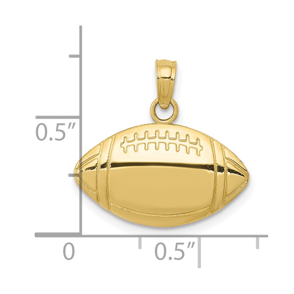 10k Football Pendant (10K4952)