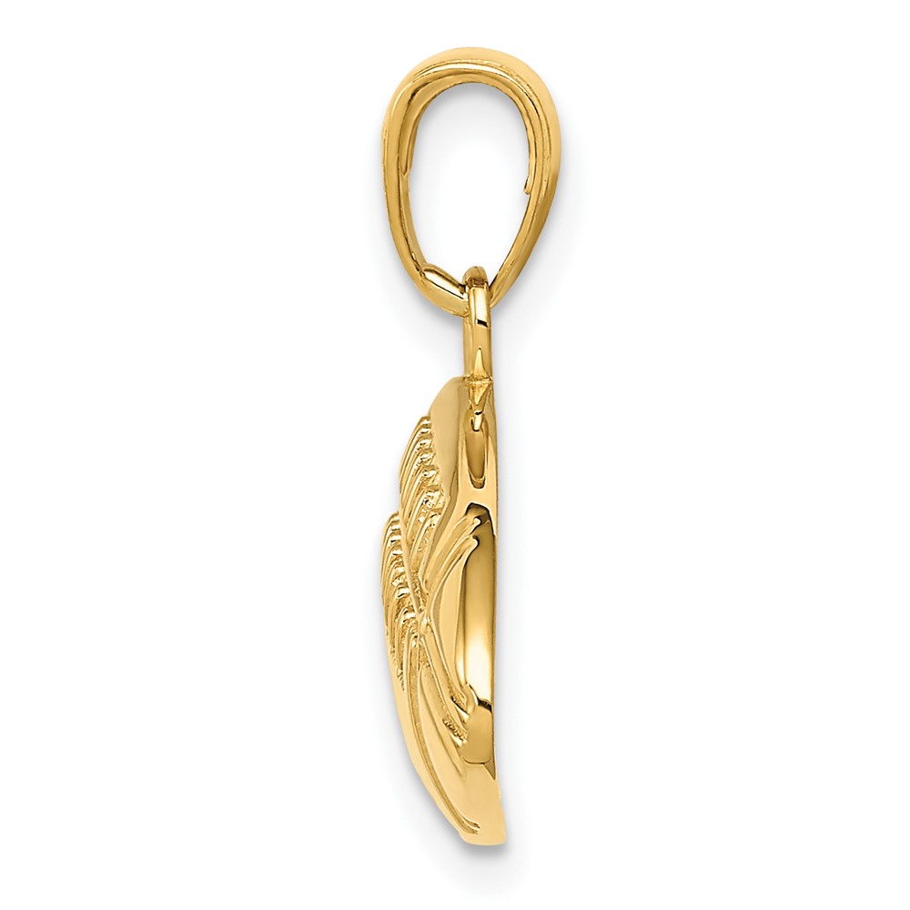 10K Diamond-Cut Medium Football Charm (10K4953)