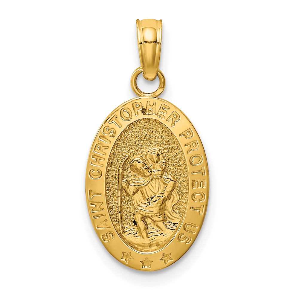 10k Saint Christopher Medal Pendant (10K5081)