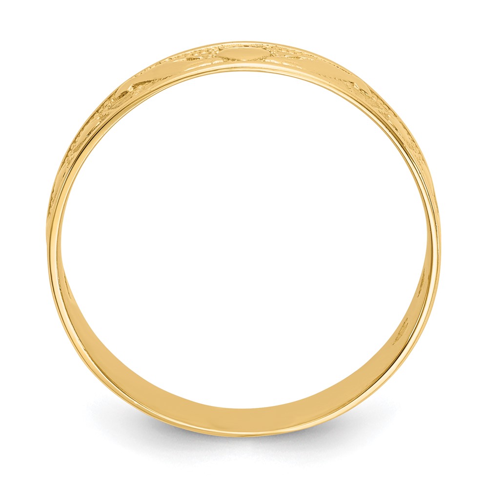 10K Polished Claddagh Band (10K5135)