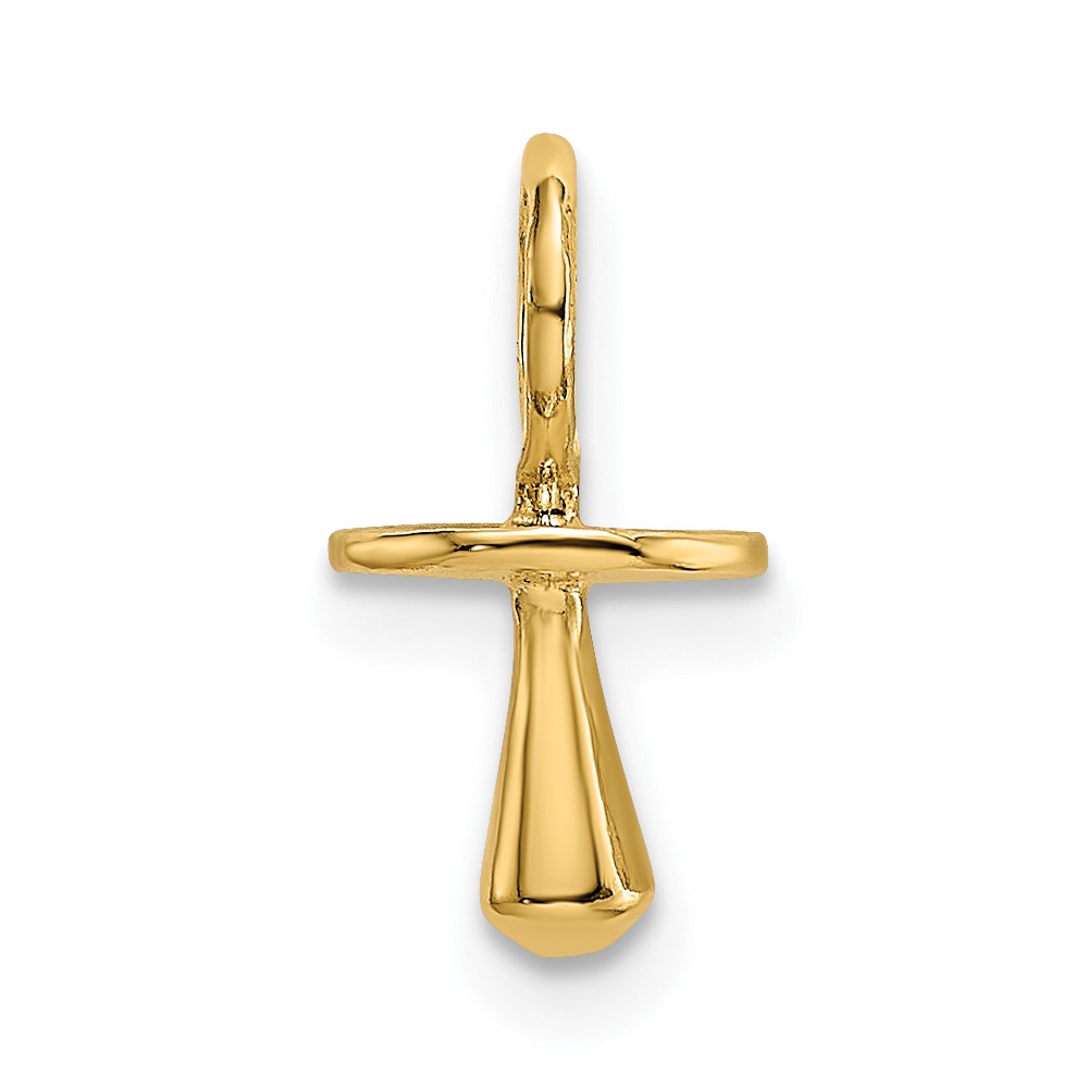 10K Gold Polished 3-D Pacifier Charm (10K5237)