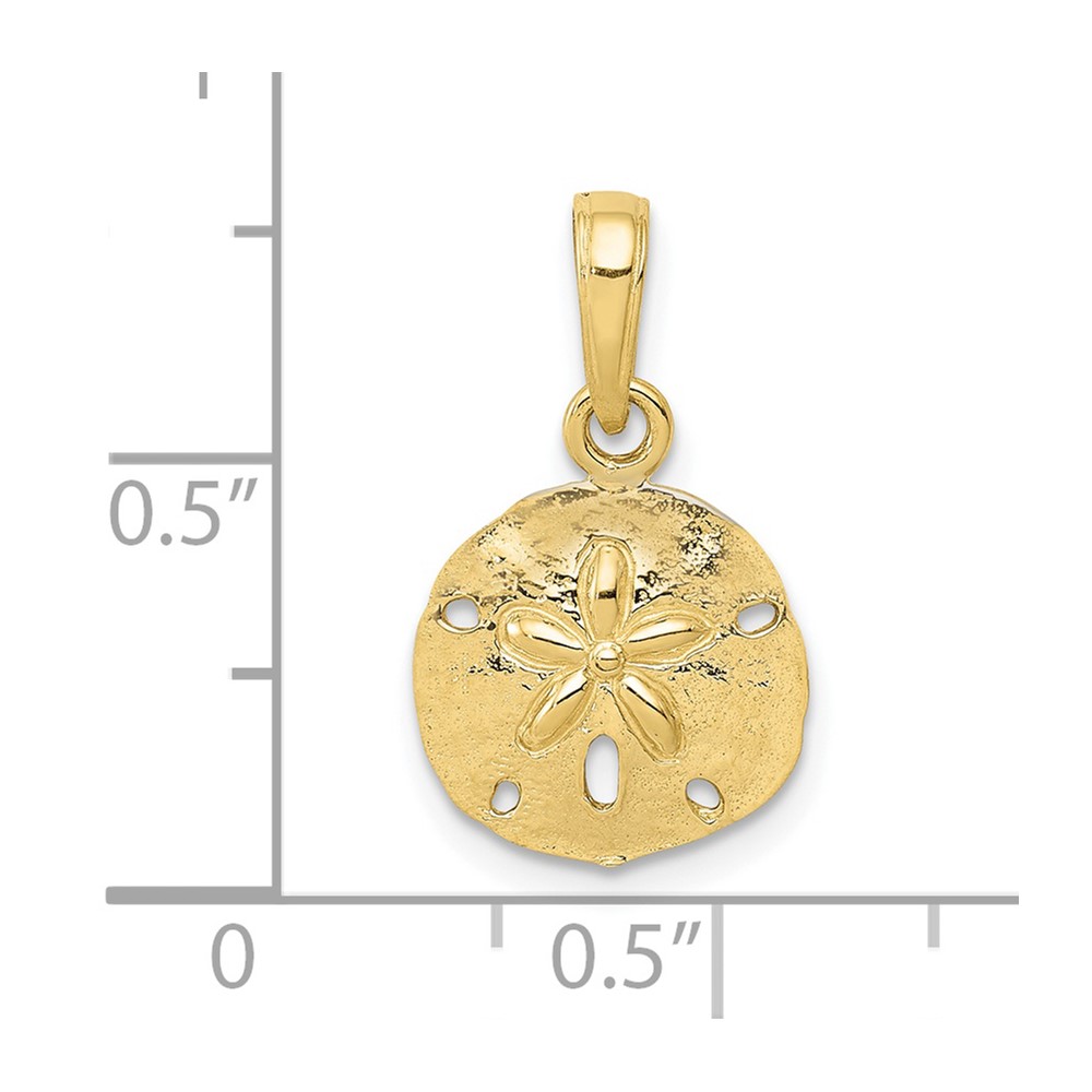 10k Sand Dollar Pendant (10K5379)