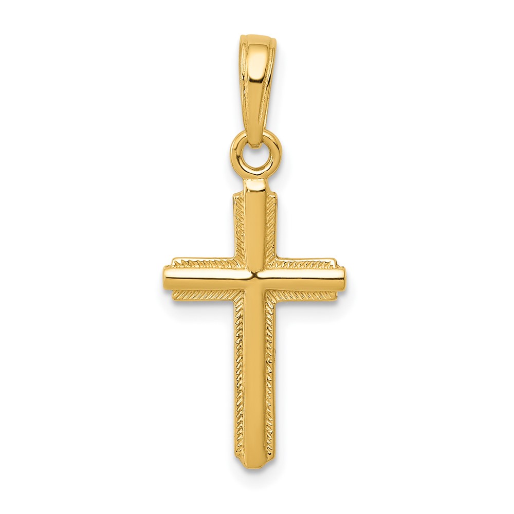 10k Yellow Gold Cross Pendant 10K5448 63721816275 | eBay