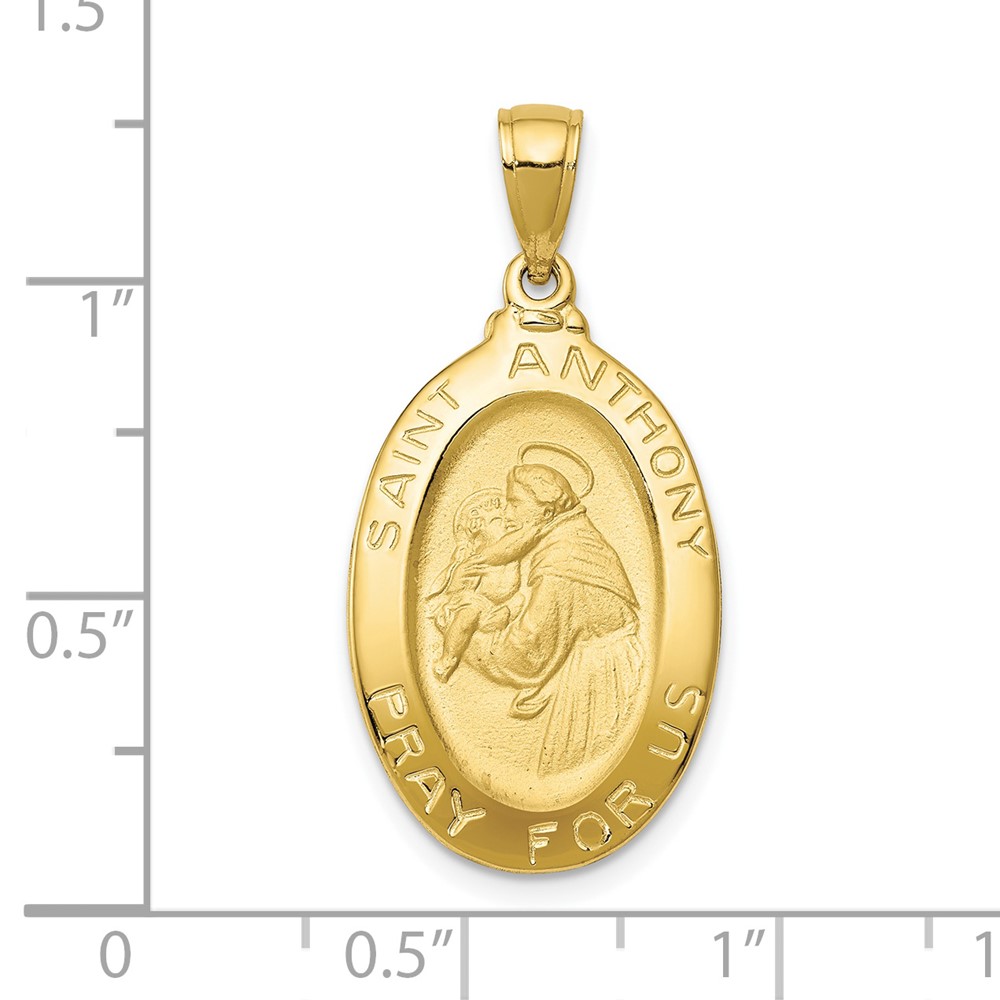 10k Saint Anthony Oval Medal Pendant (10K5656)
