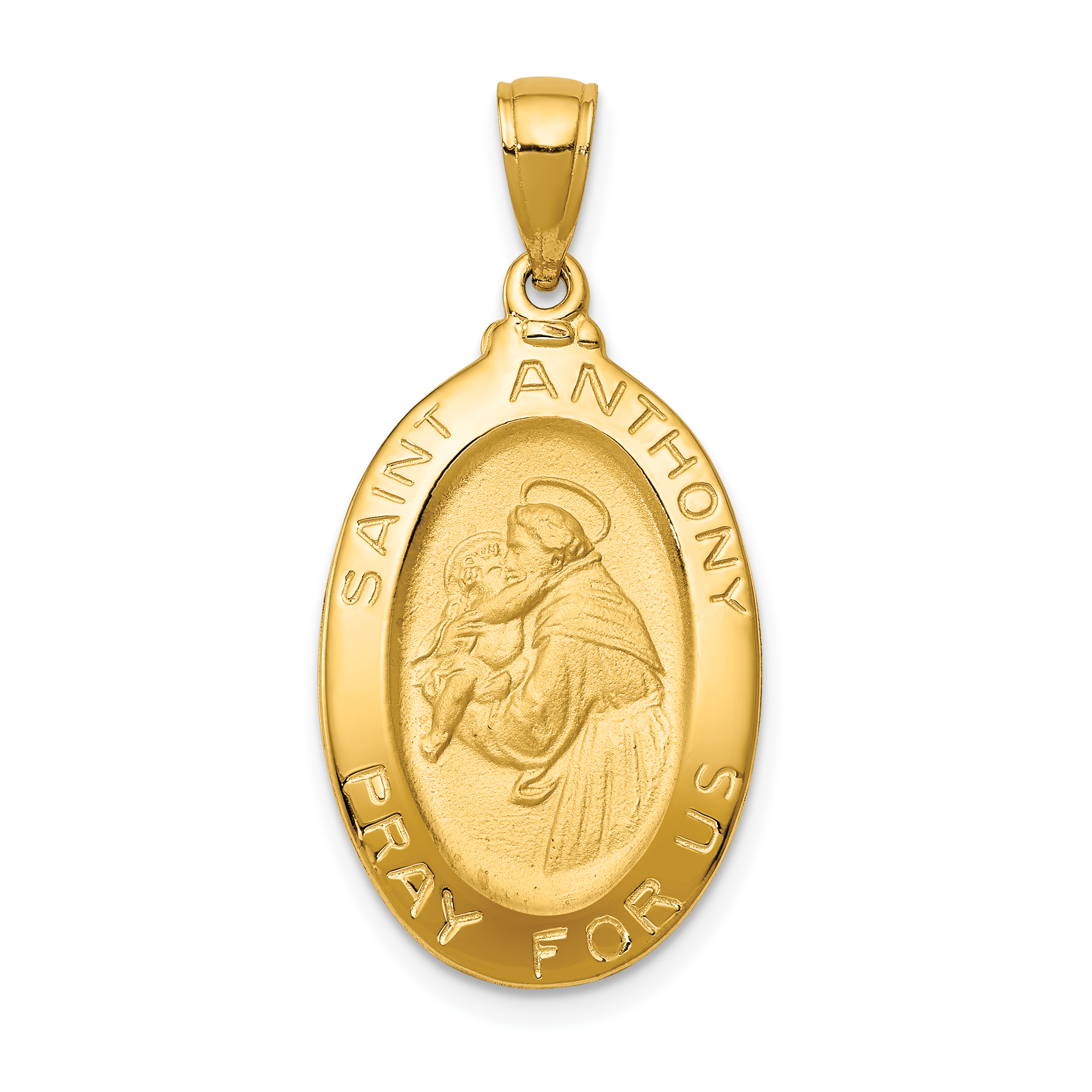 10k Saint Anthony Oval Medal Pendant (10K5656)