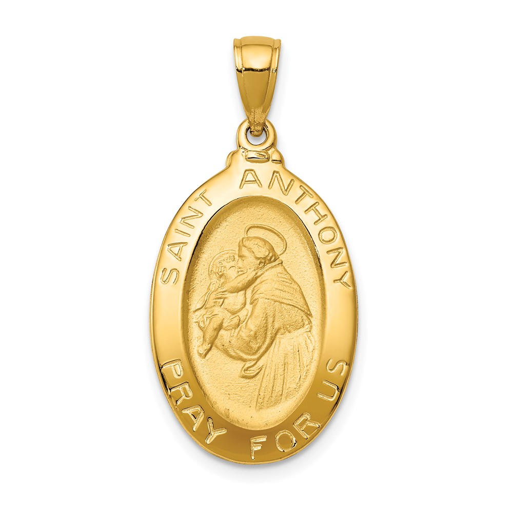 10k Saint Anthony Oval Medal Pendant (10K5656)