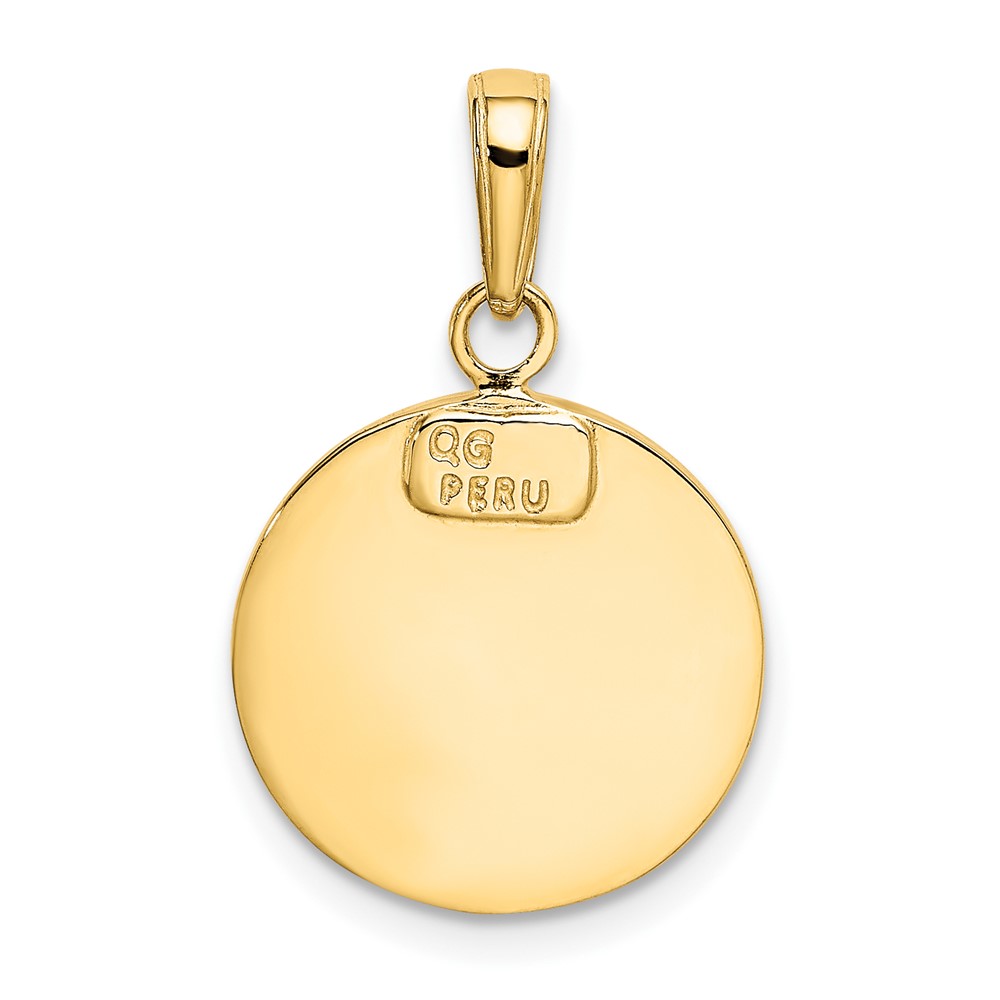 10k Saint Michael Medal Pendant (10K5666)