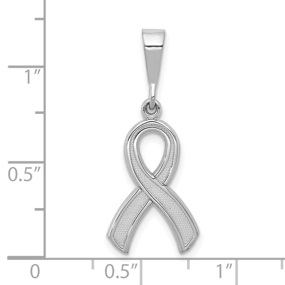 10k White Gold Awareness Pendant (10K579)