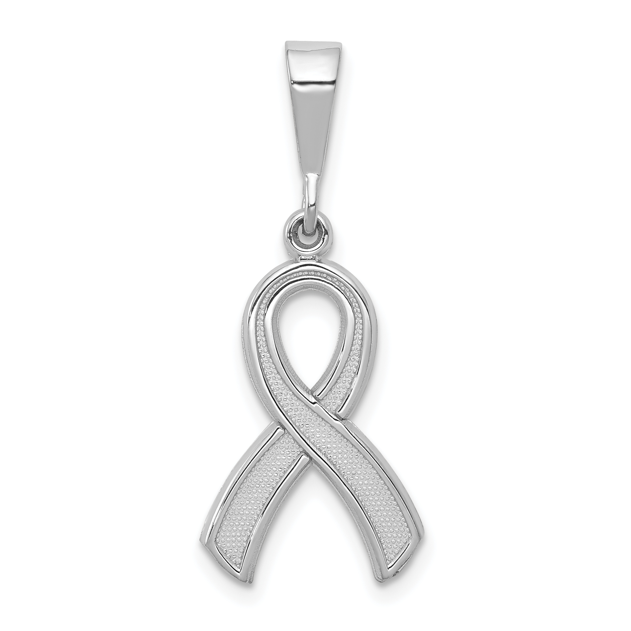10k White Gold Awareness Pendant (10K579)