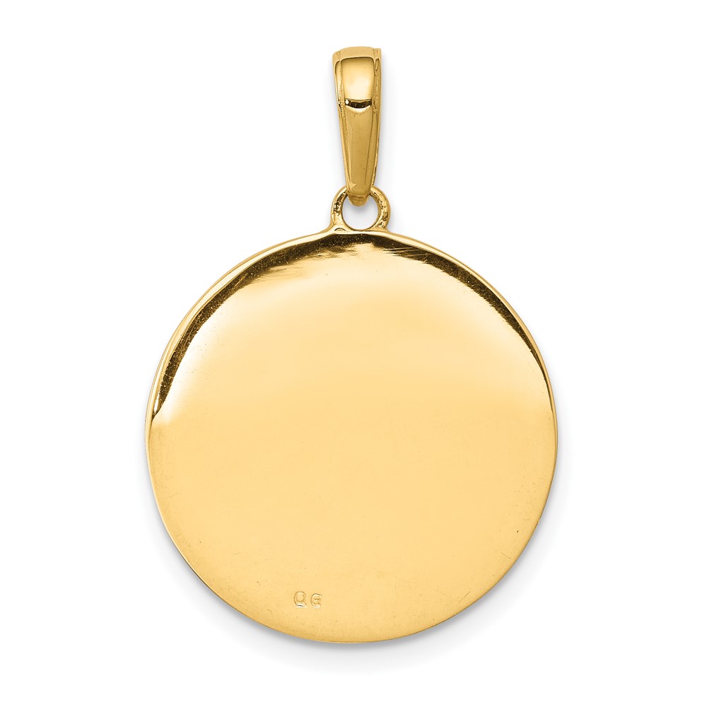 10k Saint Anthony Small Round Medal Pendant (10K5826)