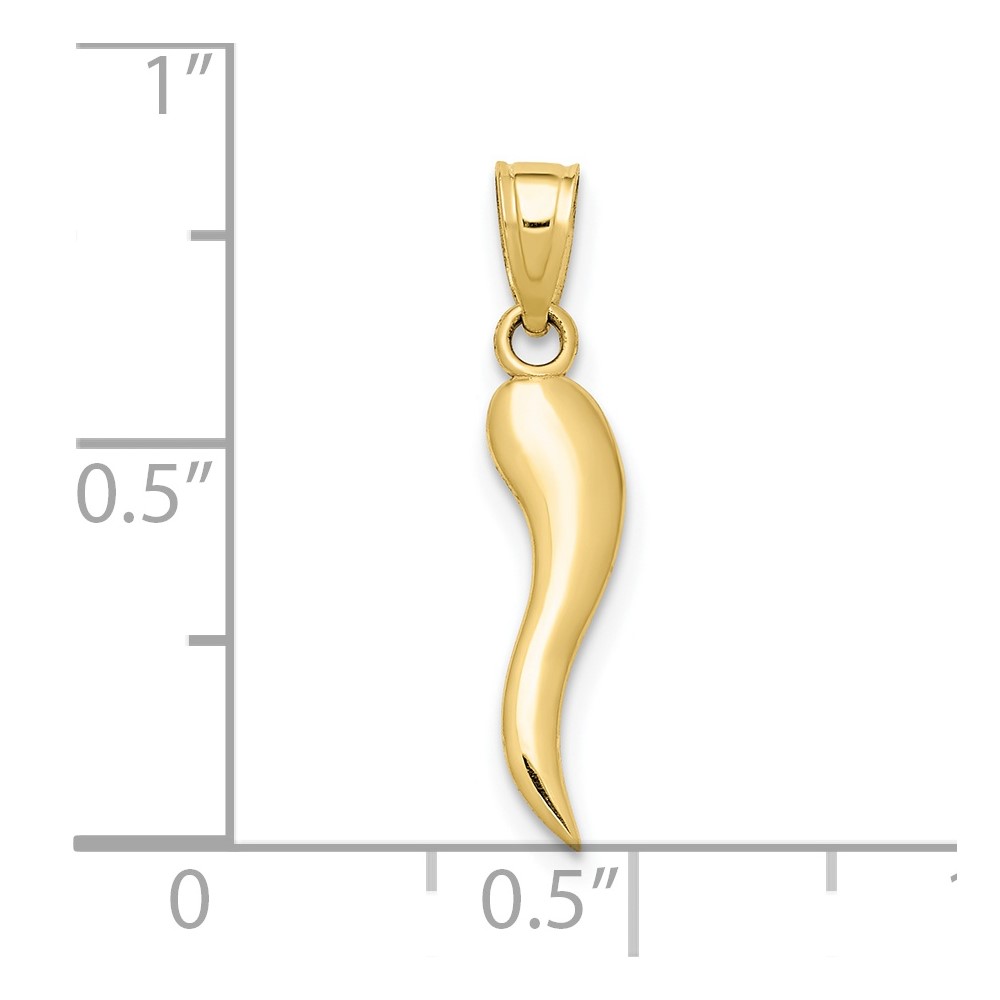 10k Italian Horn Pendant (10K5926)