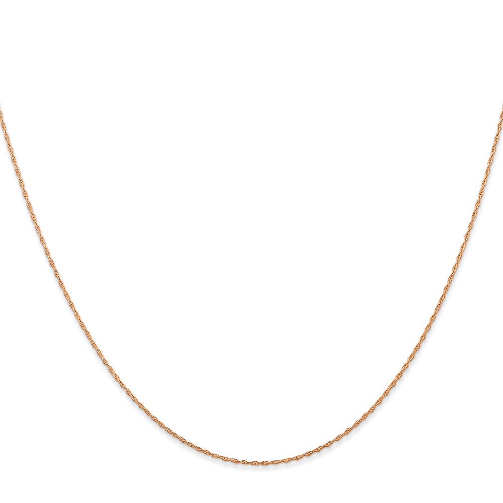 10K Rose Gold .5mm Carded Cable Rope Chain (10K5RR-24)