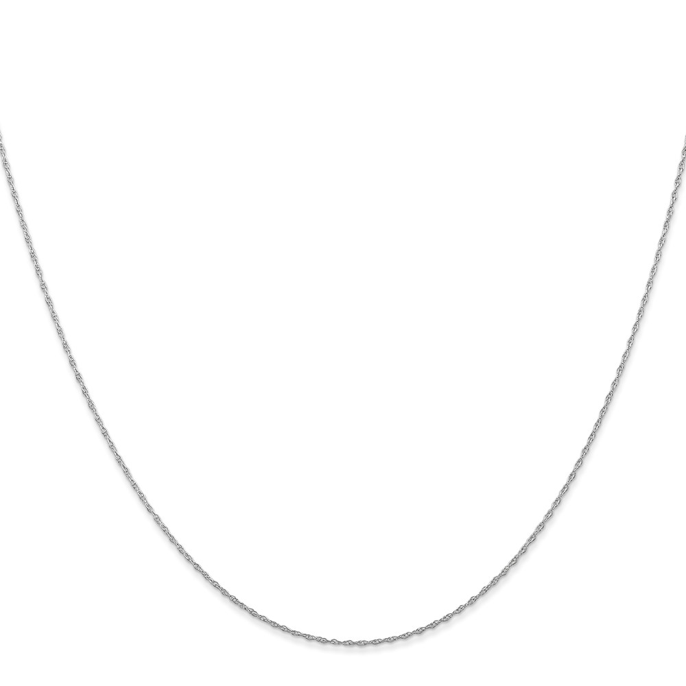 10k White Gold .5mm Carded Cable Rope Chain (10K5RW-24)