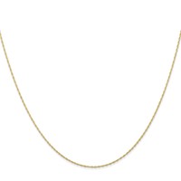 10K .5mm Carded Cable Rope Chain view 2