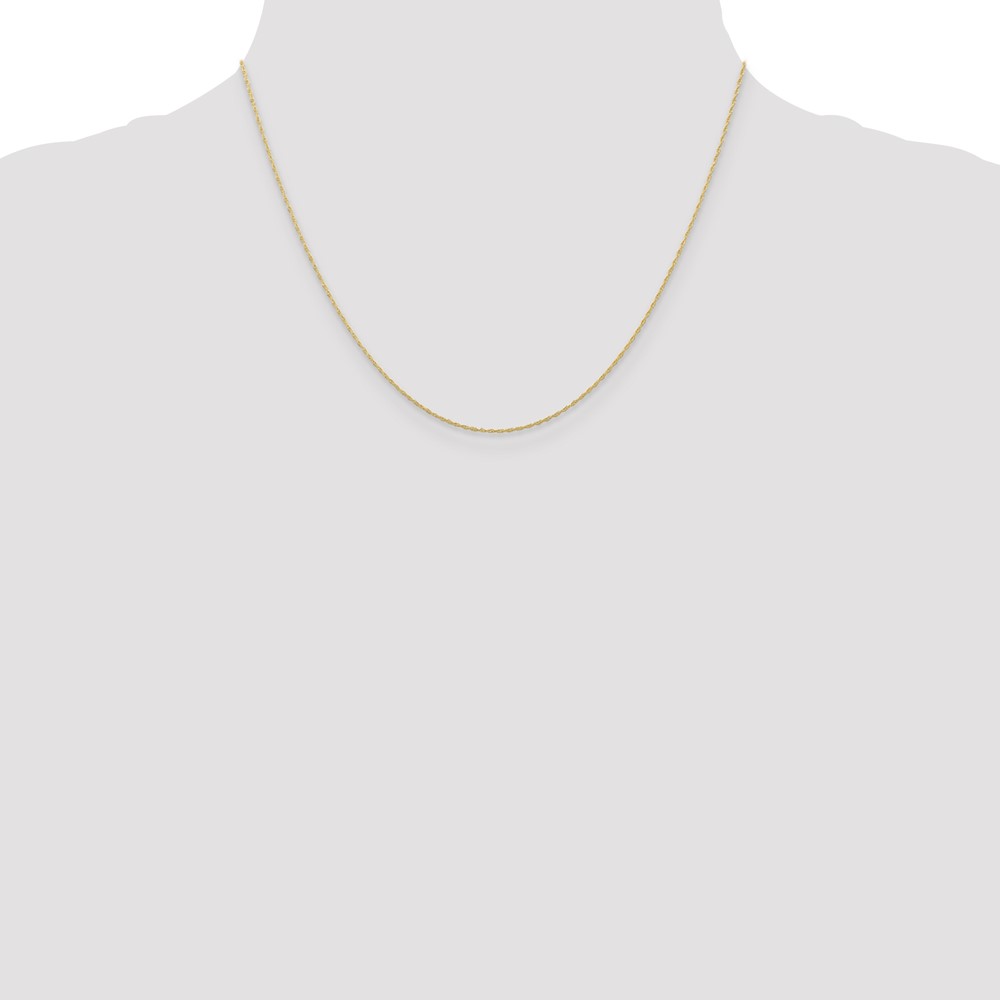 10k .5mm Carded Cable Rope Chain (10K5RY-18)