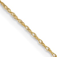 10K .5mm Carded Cable Rope Chain view 1