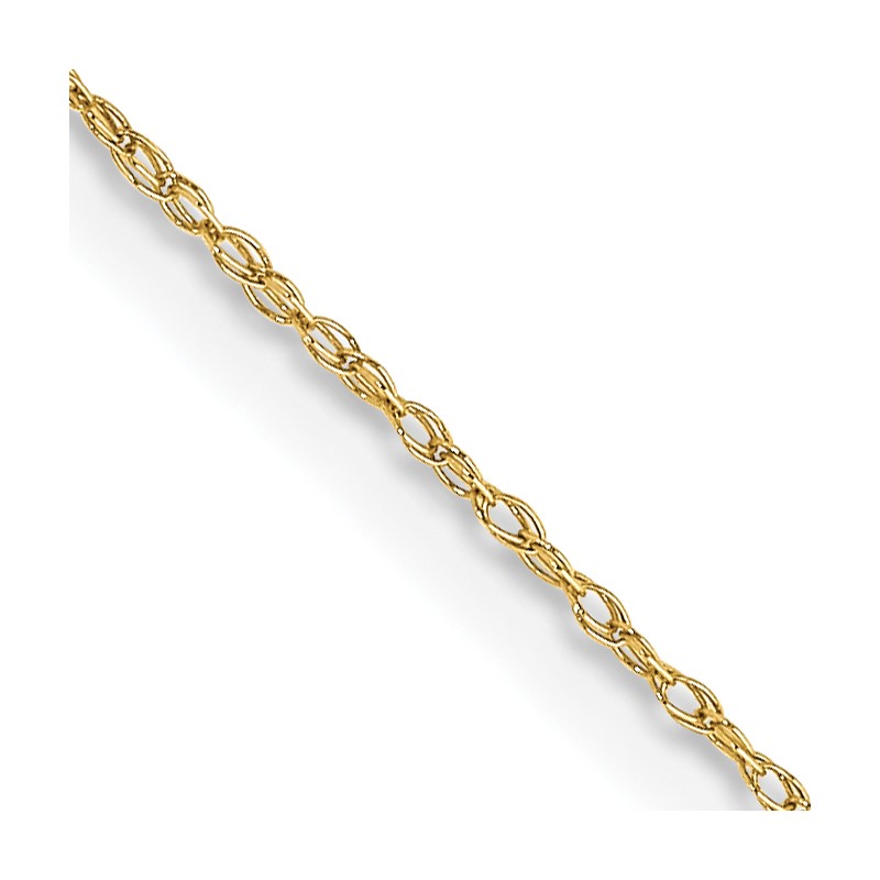 10k .5mm Carded Cable Rope Chain