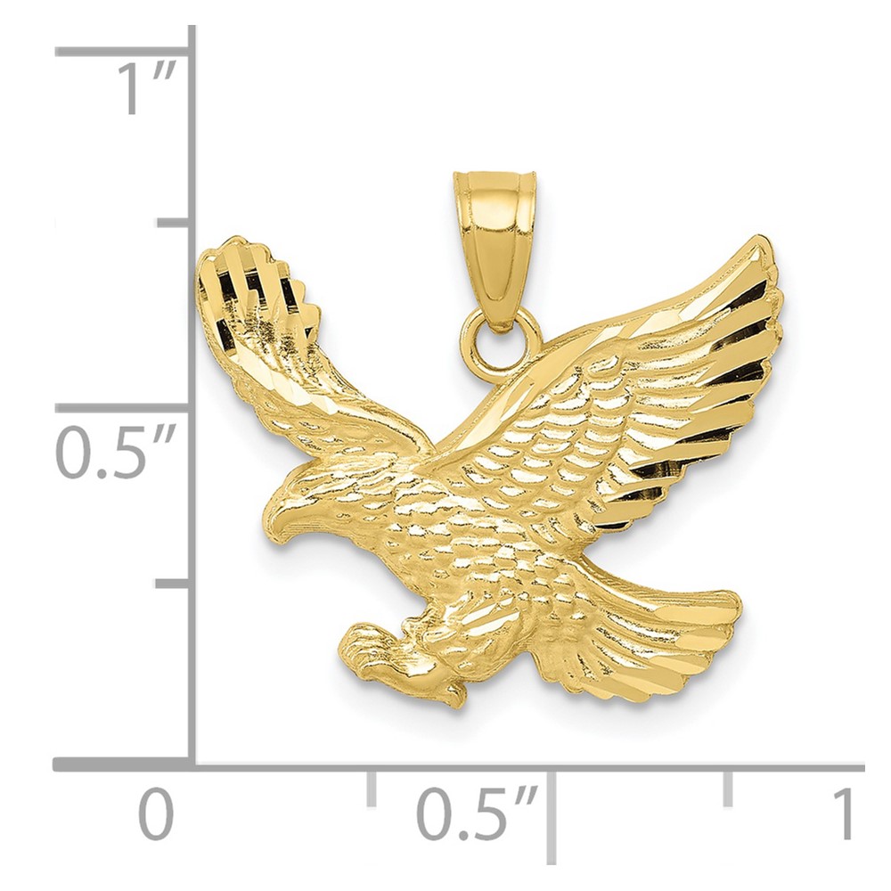10k Diamond-cut Eagle Pendant (10K6000)