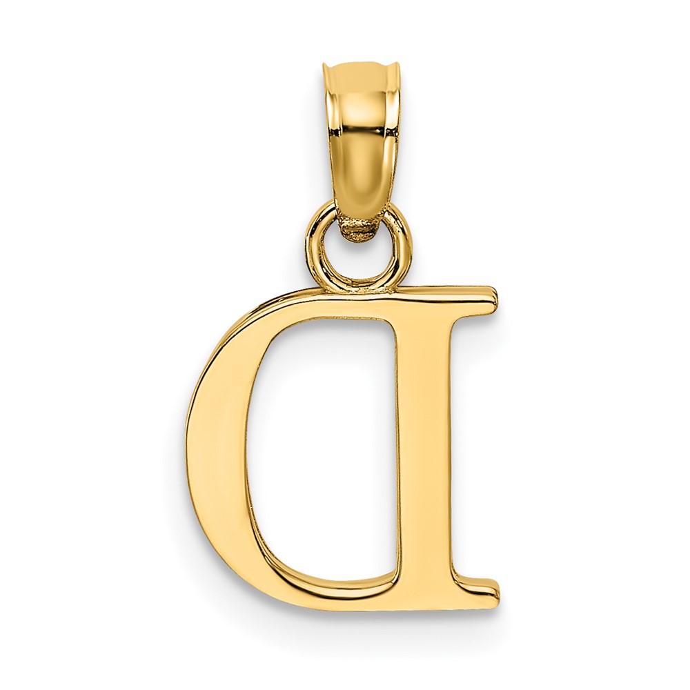 10K Polished D Block Initial Charm (10K6423D)