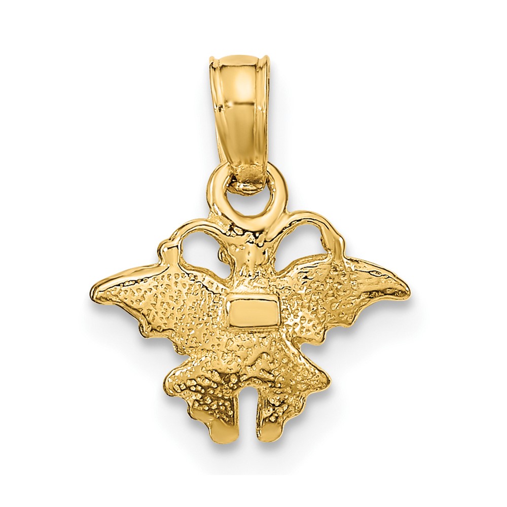 10K Textured Mini Butterfly Charm (10K6429)
