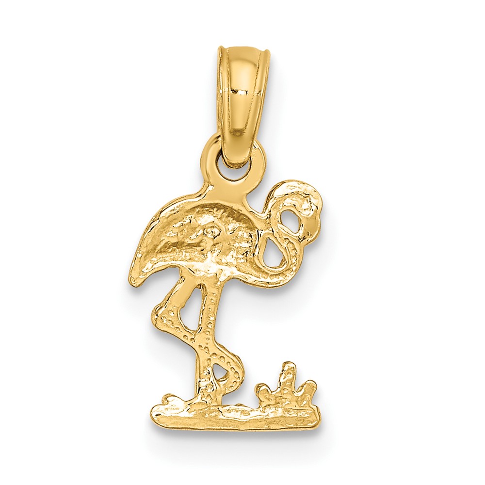 10K Mini Flamingo Charm (10K6433)