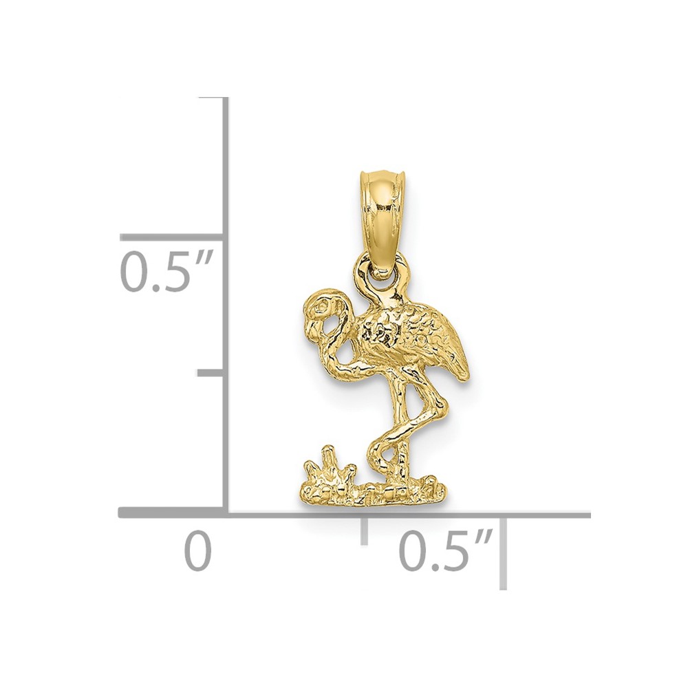 10K Mini Flamingo Charm (10K6433)