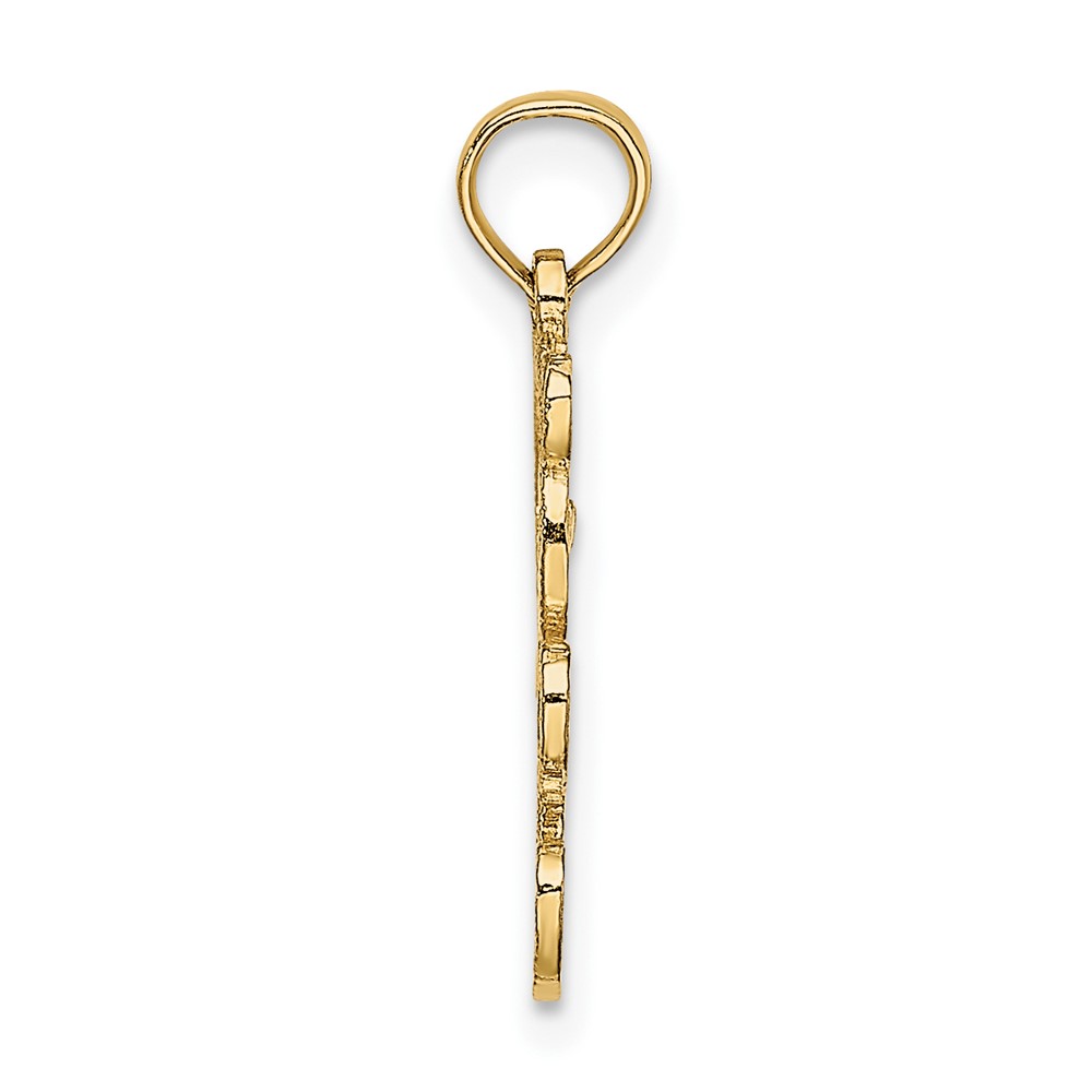 10K Cut Out Teddy Bear Charm (10K6439)