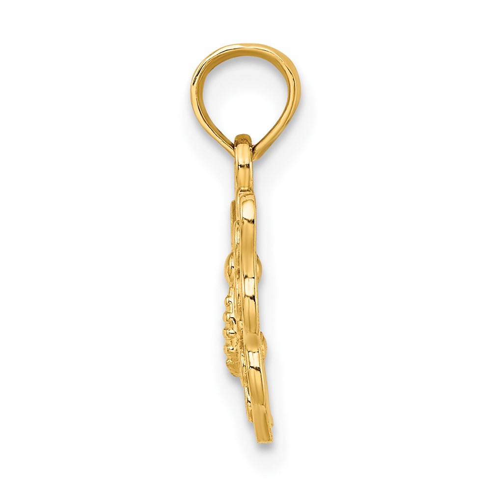 10K Cut-Out Small Butterfly Charm (10K6443)