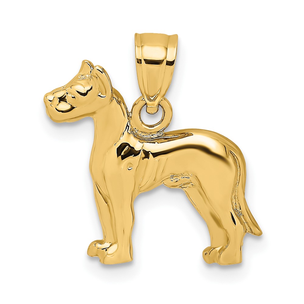 10K 2-D Great Dane Dog Charm (10K6452)