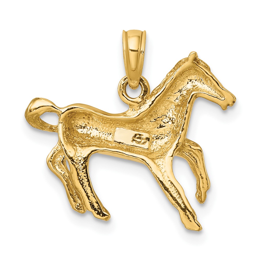10K 2-D Galloping Horse Charm (10K6463)