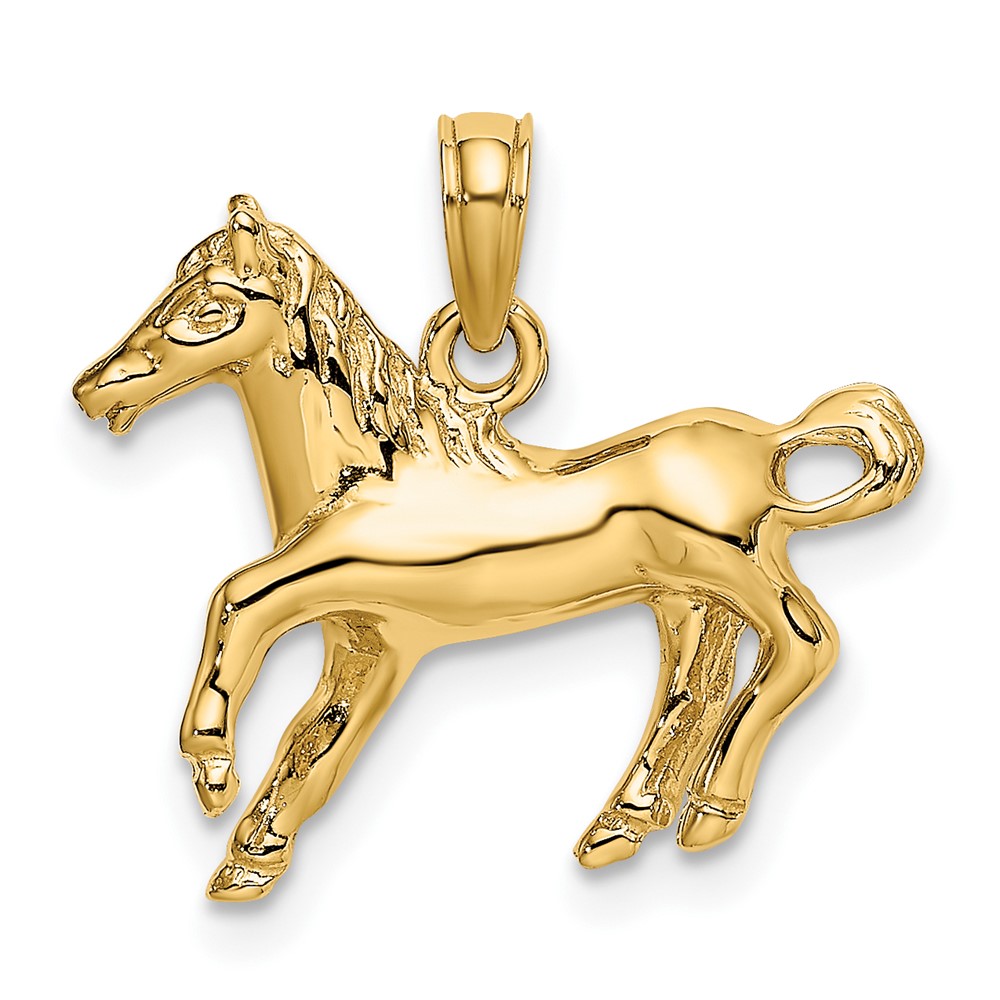 10K 2-D Galloping Horse Charm (10K6463)