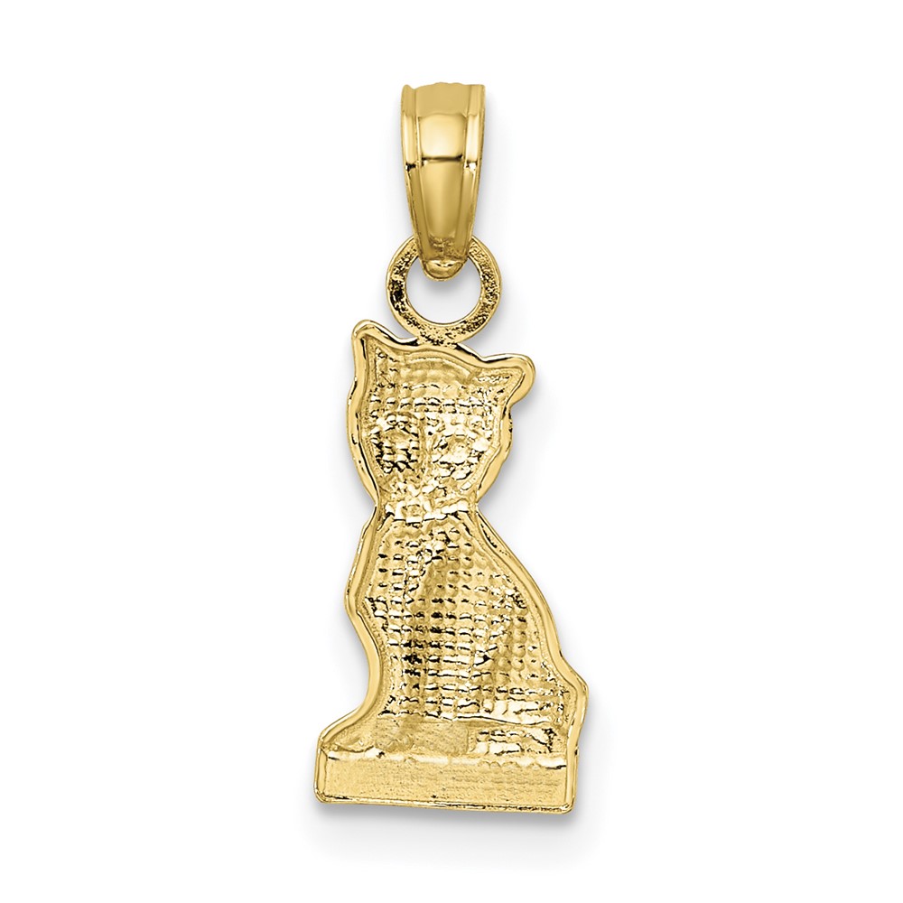 10k Mini Sitting Kitten Charm (10K6484)