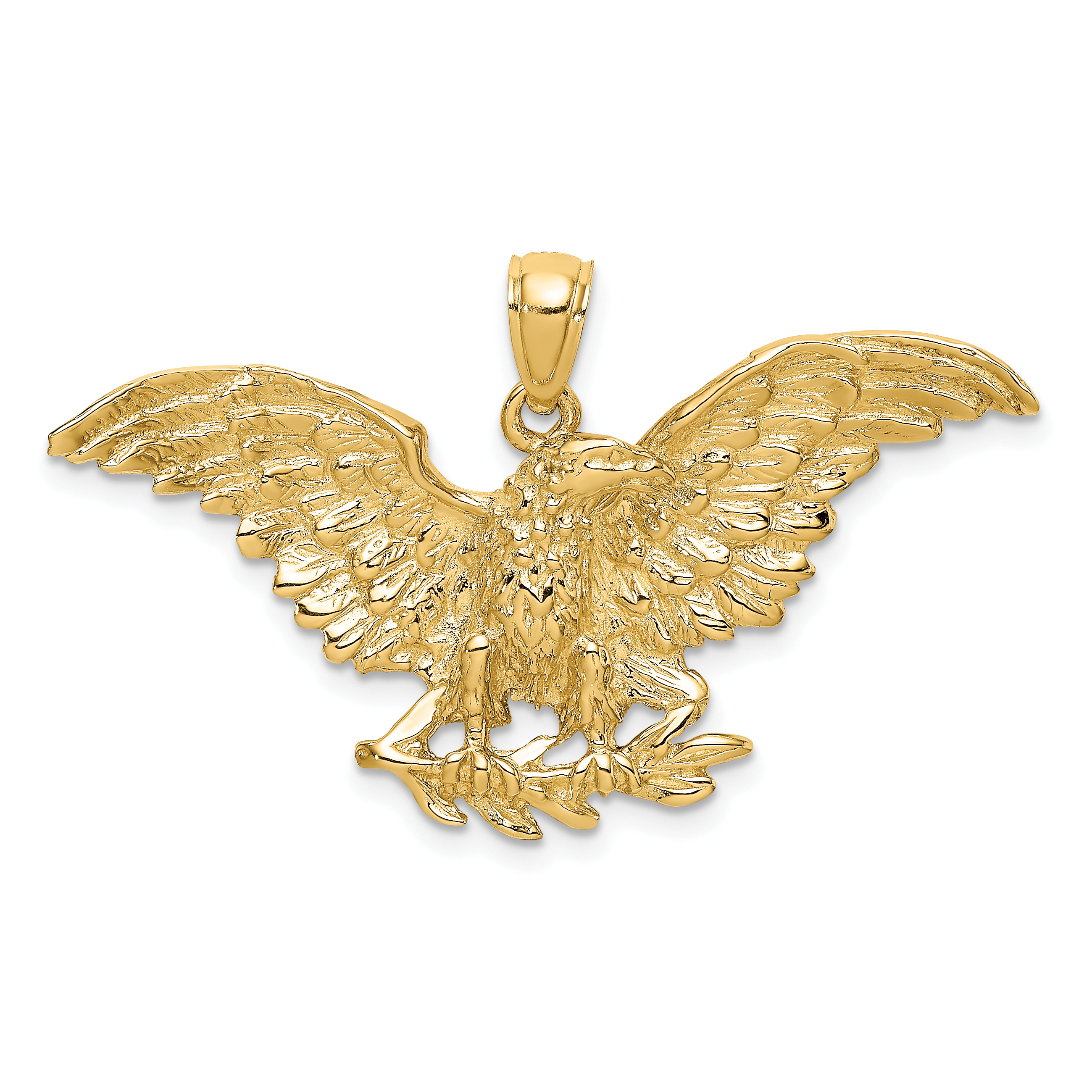 10K Eagle w/ Wings Spread Charm (10K6524)