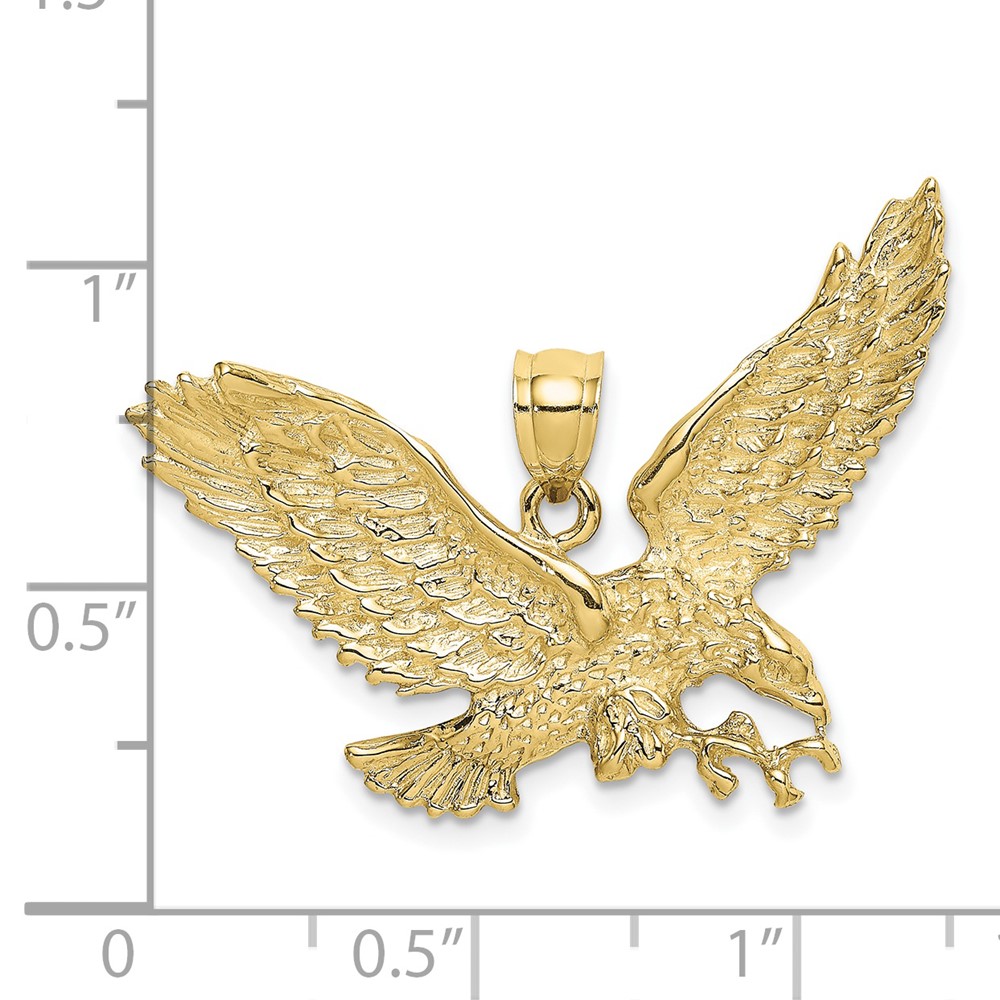 10KEagle w/Beak Touching Claws Charm (10K6526)