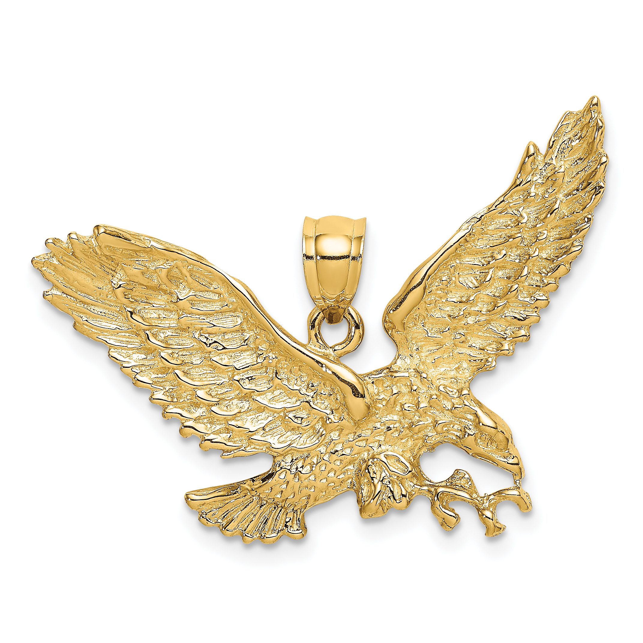 10KEagle w/Beak Touching Claws Charm (10K6526)