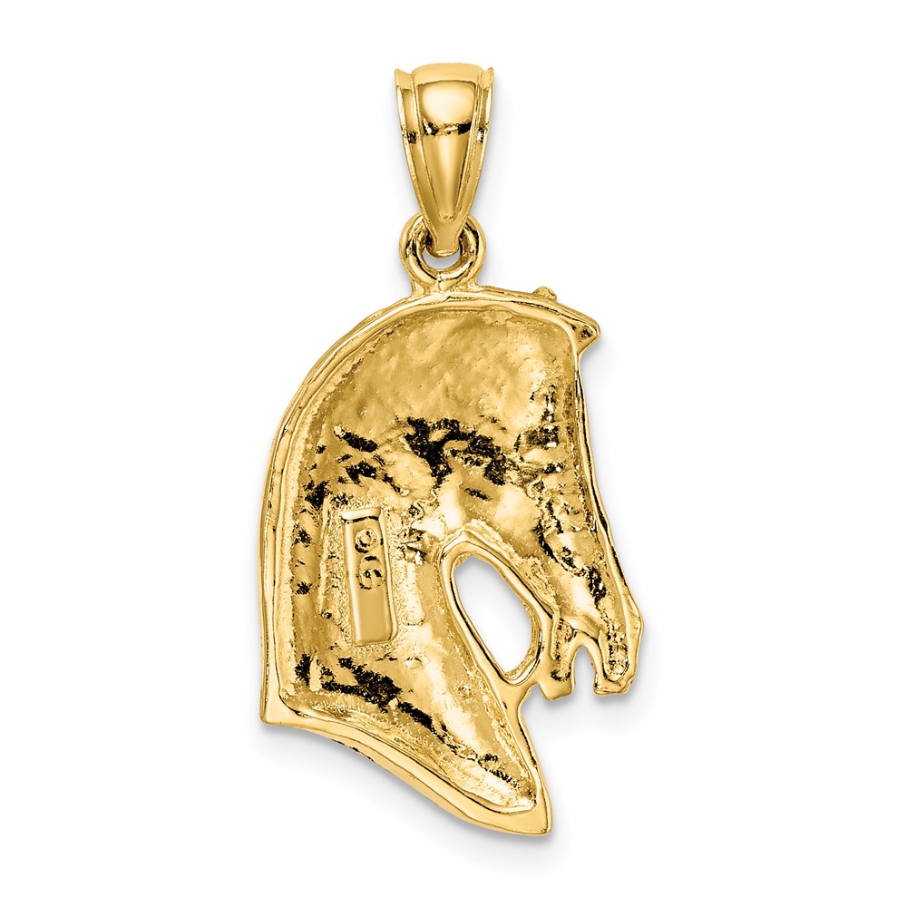 10K Horse Head w/Short Mane Charm (10K6532)