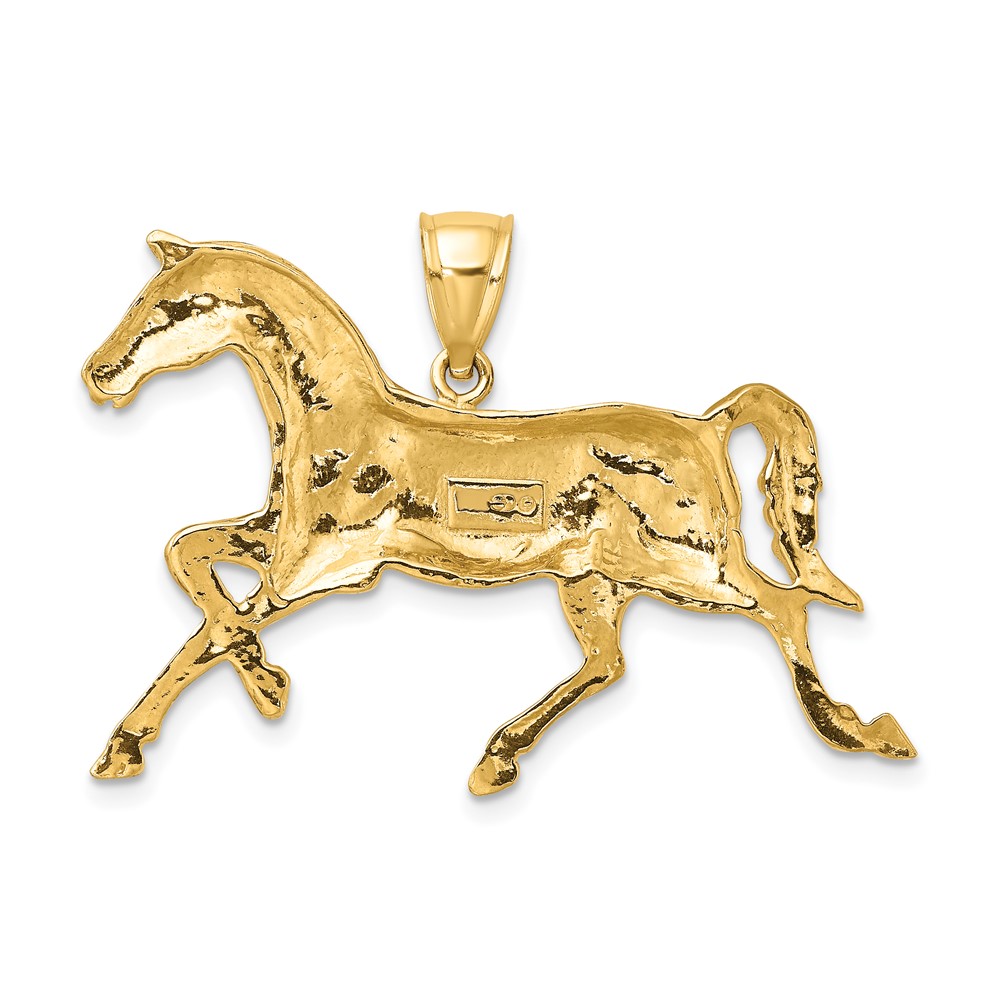 10K 2-D Polished Horse Charm (10K6538)