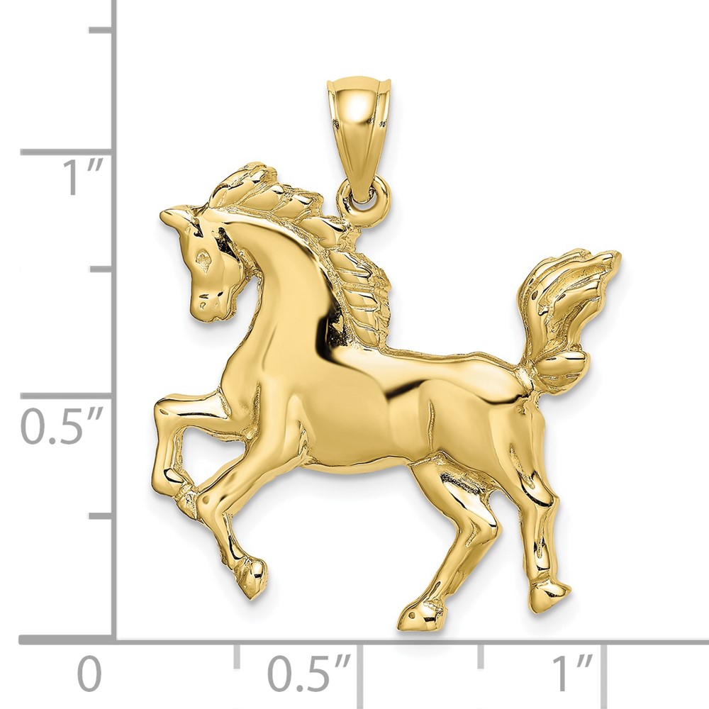 10K 2-D Horse Charm (10K6543)