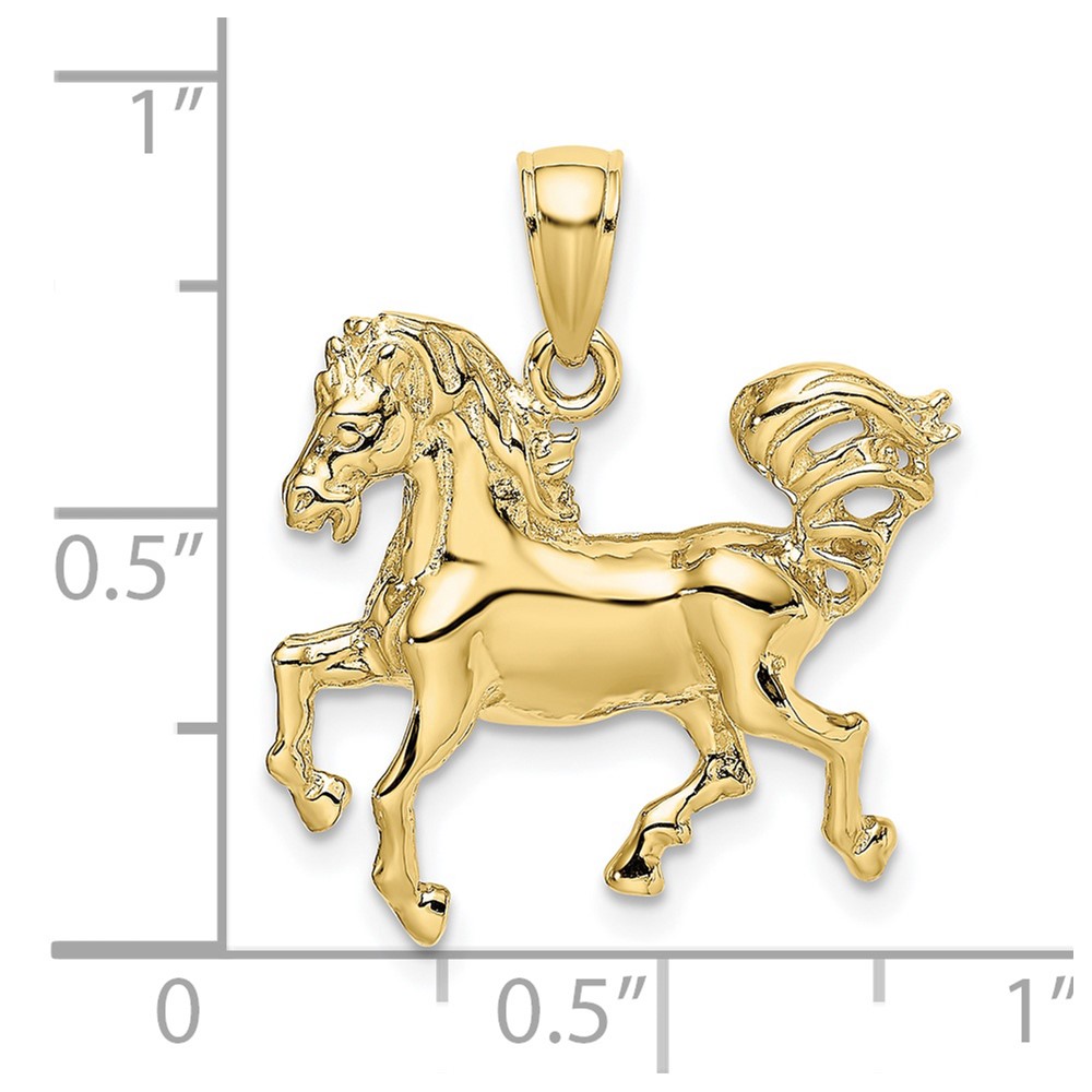 10K 2-D Horse Charm (10K6545)