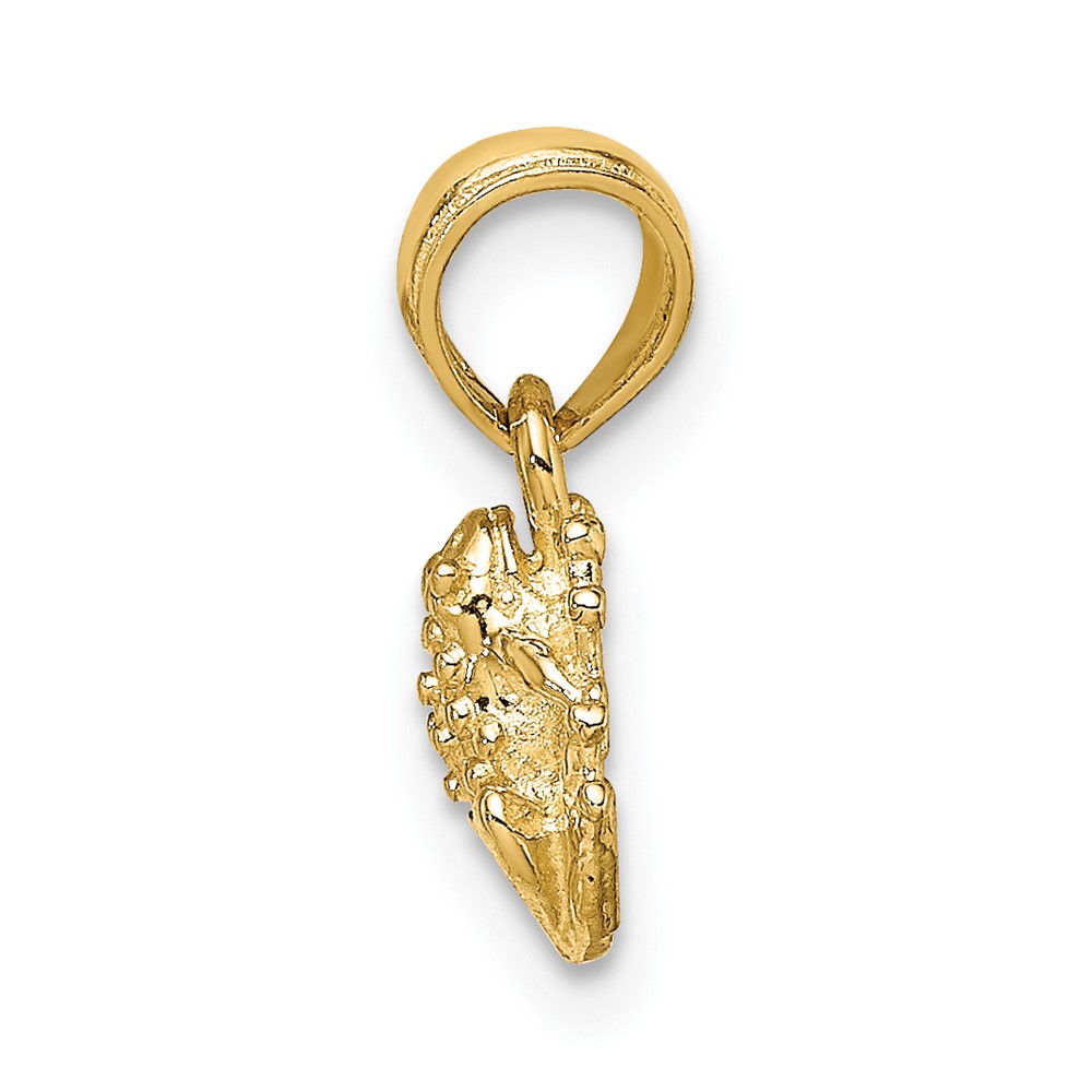 10K Textured Miniature Frog Charm (10K6551)