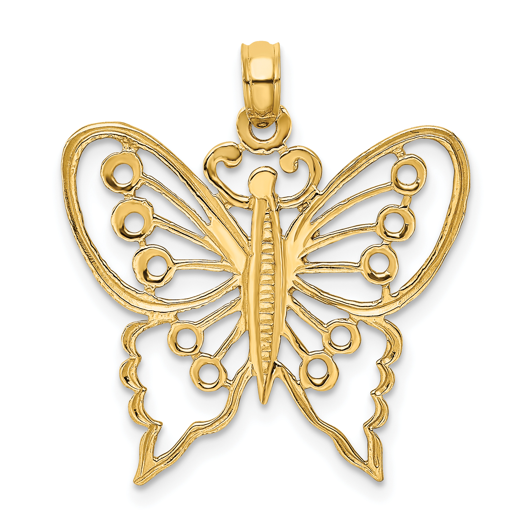 10K Cut-Out Butterfly Charm (10K6555)