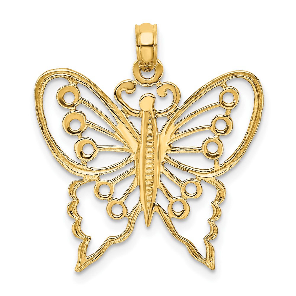 10K Cut-Out Butterfly Charm (10K6555)