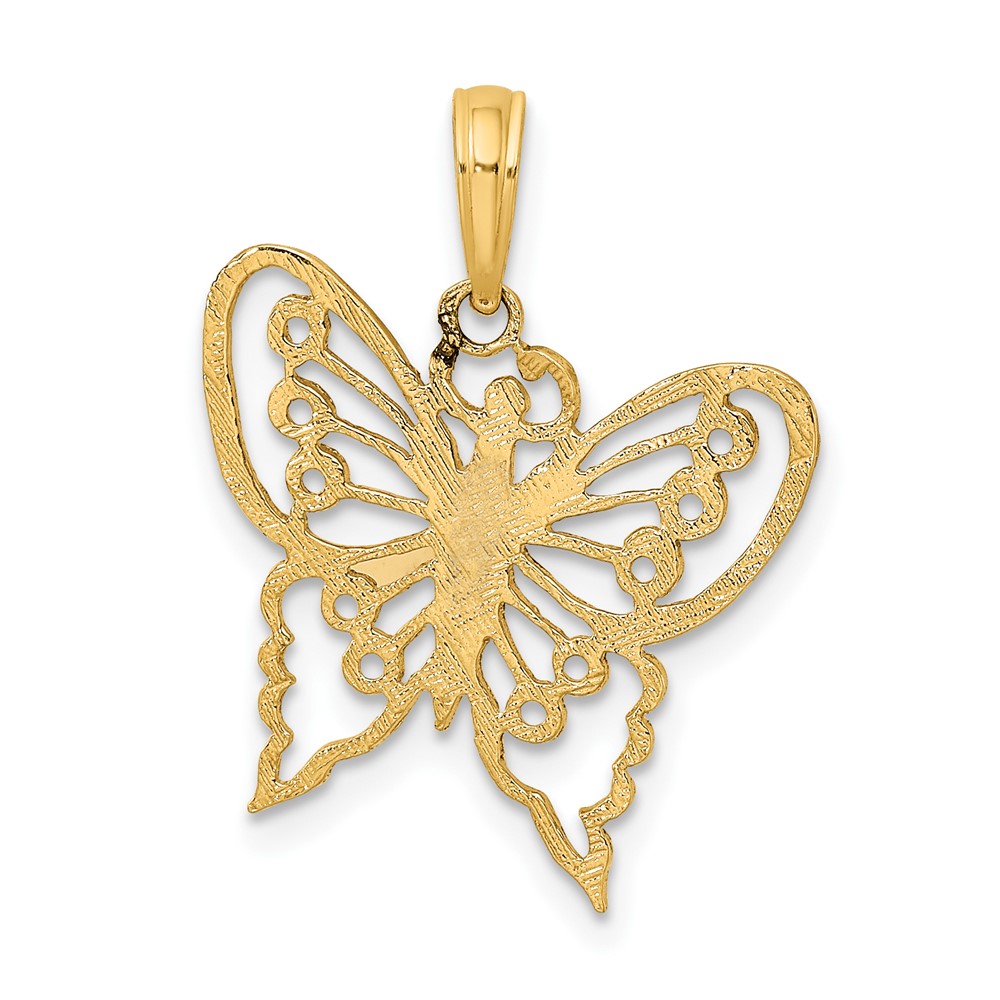10K Cut-Out Butterfly Charm (10K6556)