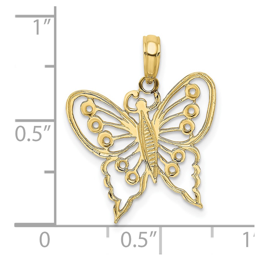 10K Cut-Out Butterfly Charm (10K6556)