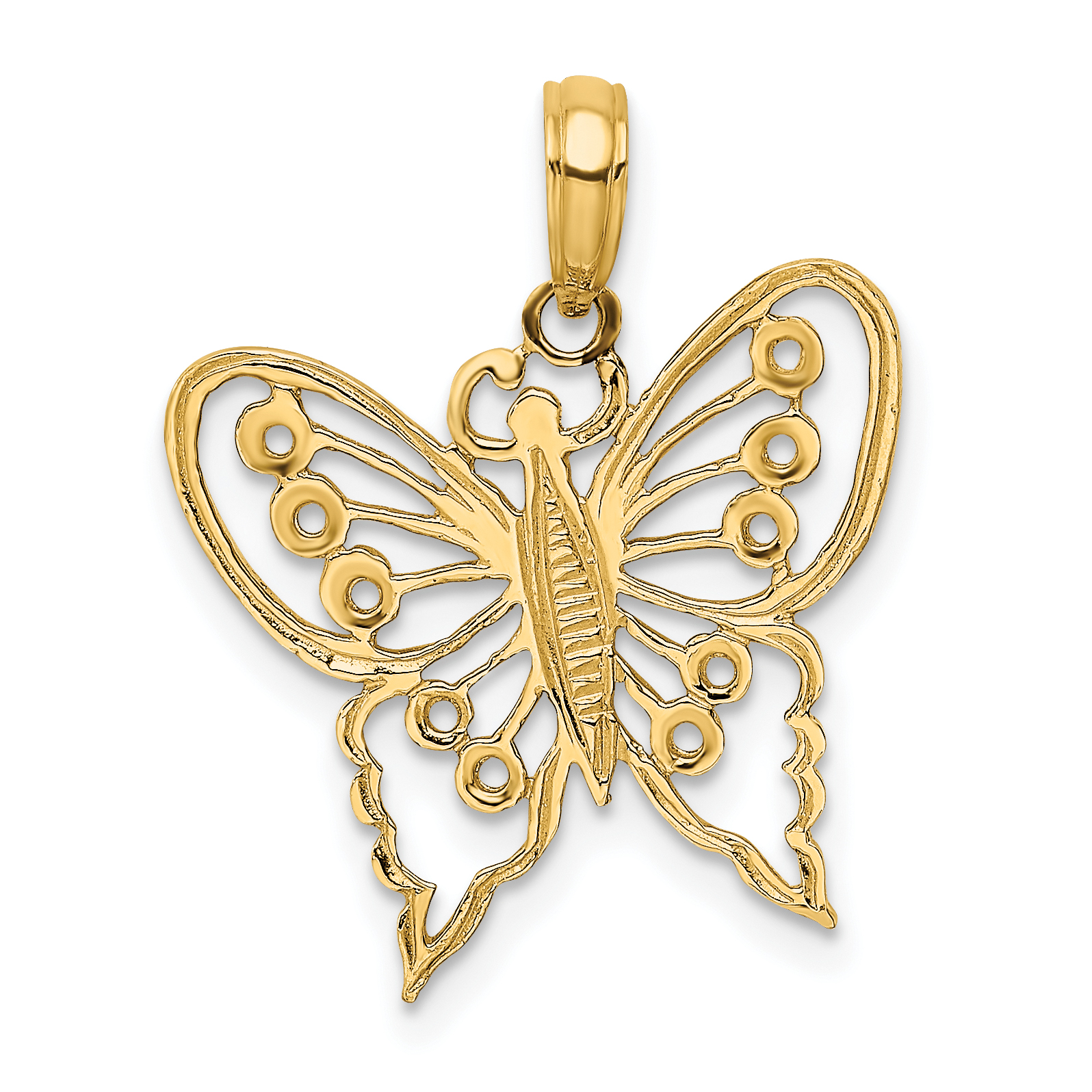 10K Cut-Out Butterfly Charm (10K6556)