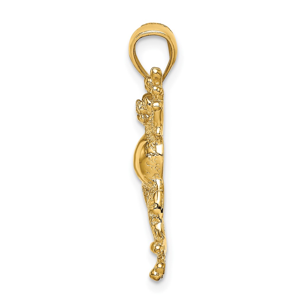 10K 2-D Frog w/Pot Belly Charm (10K6560)